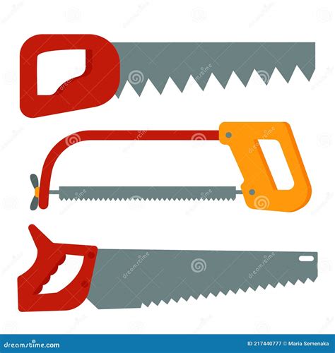 Conjunto De Herramientas De Trabajo Vectorial Conjunto De Sierras De