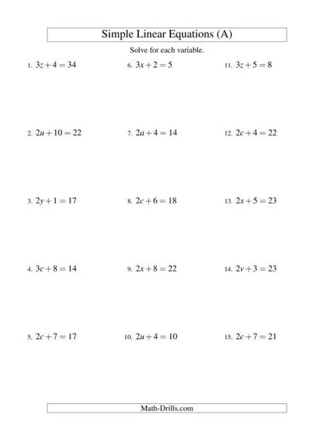 Solving Linear Equations Form Ax B C All