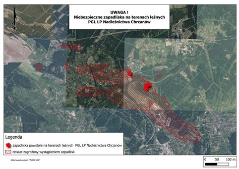 Nowe zapadlisko na terenach leśnych Nadleśnictwo opublikowało mapę