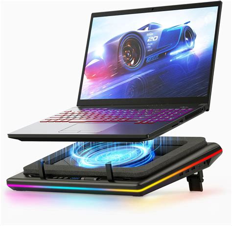 Llano RGB Laptop Cooling Pad With Powerful Turbofan Gaming Laptop