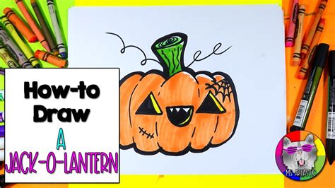 How To Draw A Jack O Lantern For Kids Halloween Step By Step Directed