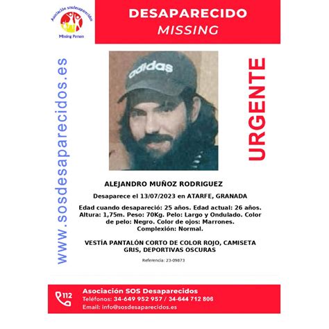 ALEJANDRO MUÑOZ RODRIGUEZ SOS Desaparecidos