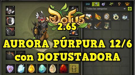 DOFUS 2 65 STEAMER 12 6 con SET RELIQUIAS de AURORA PÚRPURA