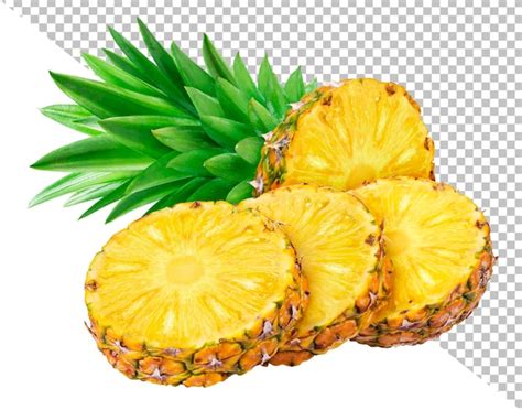 Ananas isolé sur fond blanc PSD Premium