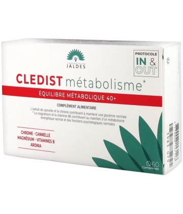 Jaldes Cledist Métabolisme Équilibre Métabolique 40 60 Comprimés Pas