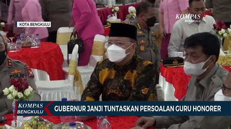 Gubernur Janji Tuntaskan Persoalan Guru Honorer Bengkulu Video