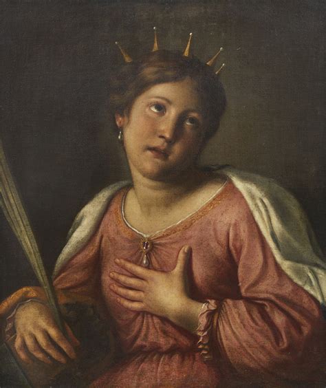 Saint Catherine Of Alexandria Artista Emiliano Del Xvii Secolo