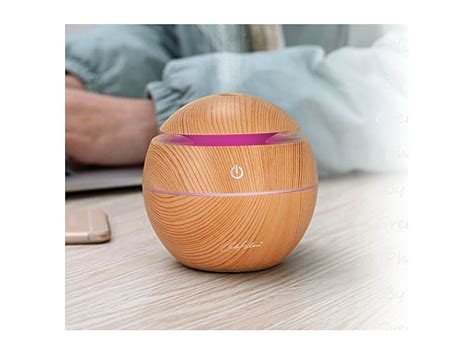 Carlo Milano Ultraschall Aroma Diffuser Luftbefeuchter Led Holz