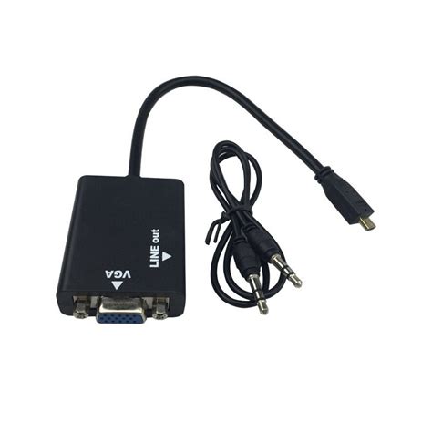 Cablu Convertor Mini Hdmi Tata Vga Mama Audio Jack