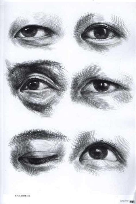 33 Ideas For Eye Drawing Asian Drawing Facial Features Realistic