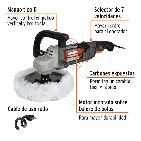 Ficha Tecnica Pulidora Velocidad Variable W Truper Industrial