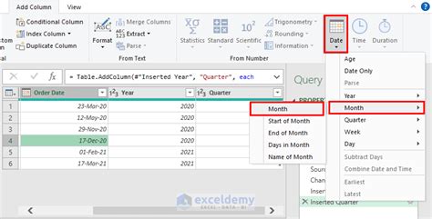 How To Use Power Query Date Functions In Excel Examples