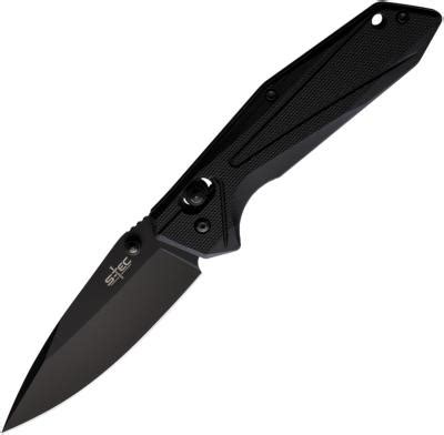 STTS033 Couteau S TEC Rapid Lock Black Lame Spear Point Acier 8Cr14MoV