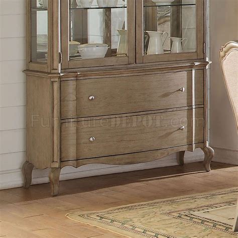 Chelmsford Buffet And Hutch 66054 In Antique Taupe By Acme