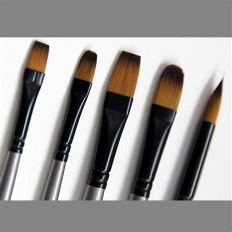 Silver Paint Brushes Set Sets Of Sizes Professional Fine Etsy