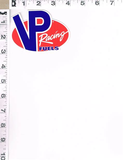 New Vp Racing Fuels Sticker 2 1516 X 4 Blue Orange White Colors