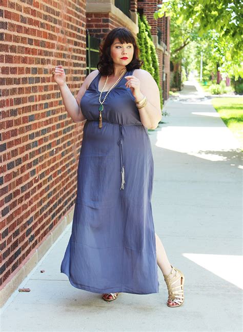 City Chic Blue Plus Size Maxi Dress