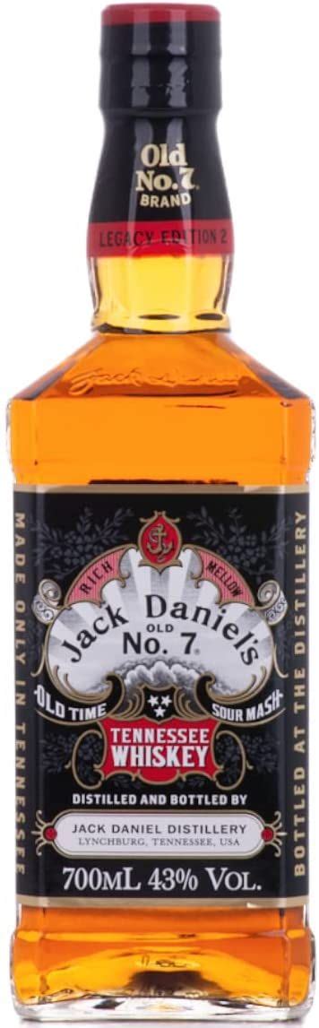 WHISKY JACK DANIELS LEGACY EDITION No 2 BLACK DESIGN 0 7 L