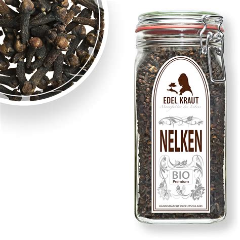 90g BIO Nelken ganz im Premium Glas EDEL KRAUT Gewürznelken eBay