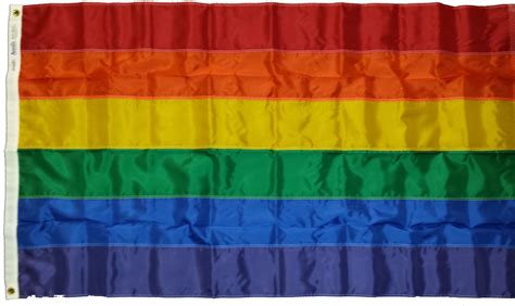 Rainbow Pride Nylon Flag The Flag Factory