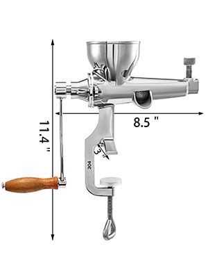 Vevor Tarwegras Juicer Extractor Handmatige Tarwegras Press Roestvrij