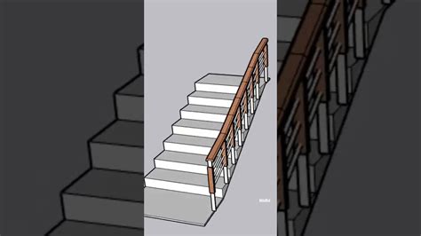 Staircase Railing Design Sketchupplugins Sketchup Youtube