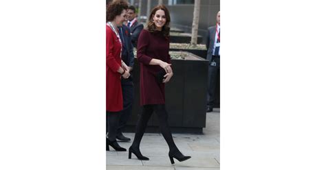 Kate Middleton Red Goat Dress Popsugar Fashion Photo 3