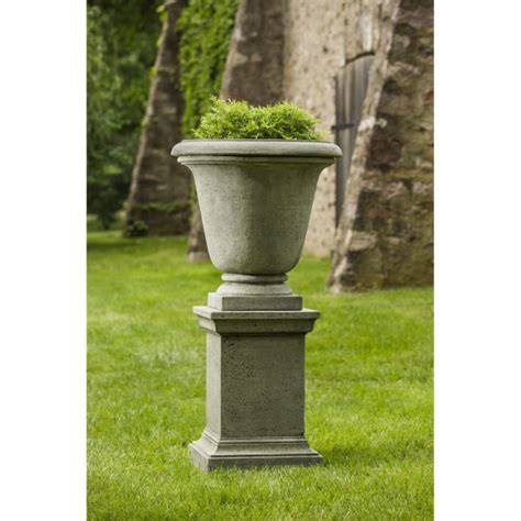 Hampton Urn On Pedestal Tall Vase Planters Kinsey Garden Decor