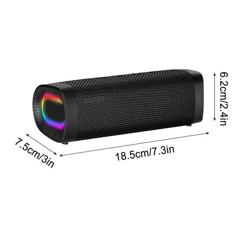 2024 New Wireless Bluetooth Speaker With Rgb Light Heavy Bass High Volume Outdoor Portable