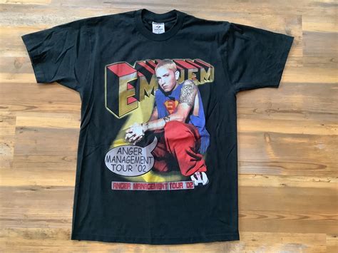 Vintage Eminem Anger Management 2002 Concert Tour Promo Shirt Double