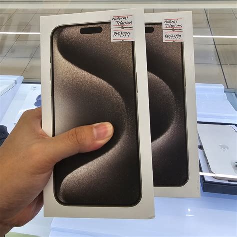 Iphone 15 Pro Max Natural Titanium Sealed Box 🇲🇾 Mobile Phones