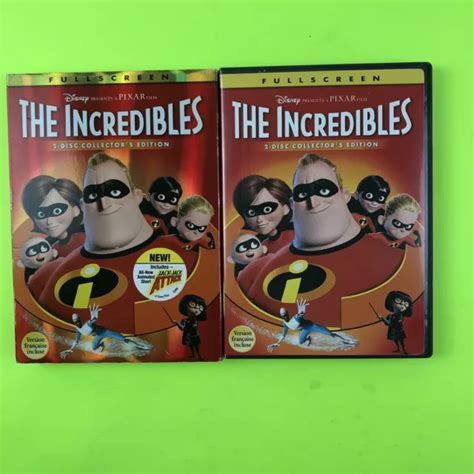 The Incredibles Dvd Full Screen Two Disc Collectors Edition