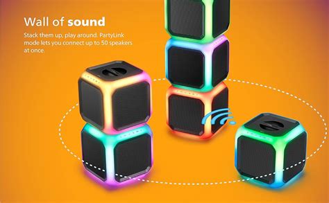 Philips X7207 Bluetooth Party Cube Speaker With 360° Party