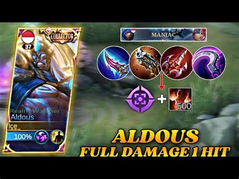 Build Aldous Hit Mati Full Damage Stack Auto Maniac Build