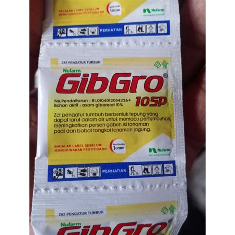 Jual GIBGRO 10 SP 1 Gram ZPT Fase Vegetatif Generatif Shopee Indonesia