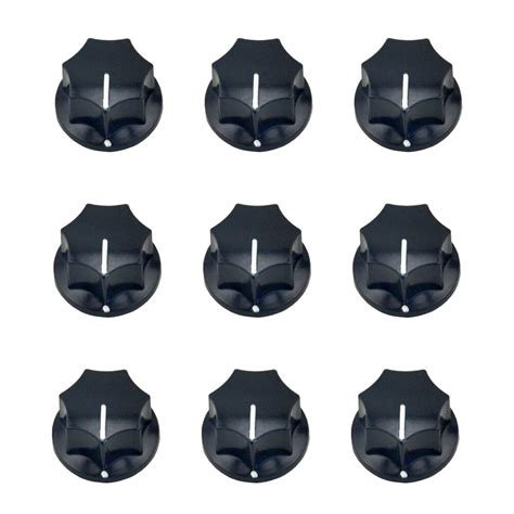 12PCS Black pedal Large Vintage Guitar Effect Pedal Amps Knobs for ...