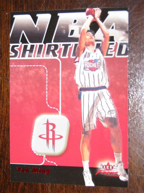 Houston Rockets 2003 04 Fleer Focus NBA Shirtified 14 Yao Ming EBay