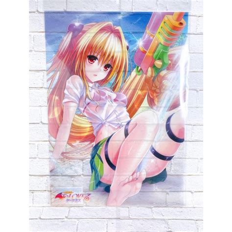 To Loveる とらぶる 15周年記念原画展 A3クリアポスター 金色の闇 ヤミ 水遊び Ver Tlvl 15 A3cp Ym