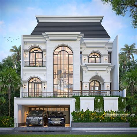 Desain Rumah Mediteran 4 Lantai Bapak ADT 1826 Di Bandung