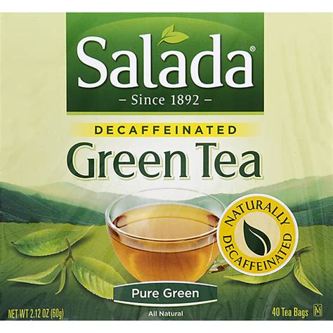 Salada® Pure Green Decaffeinated Green Tea Tea Bags 2.12 oz. Box ...