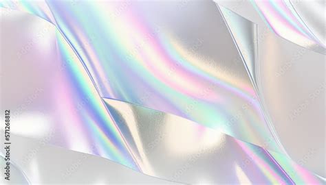 White Holograph Background Holographic Texture Foil Effect Hologram