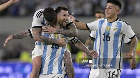 Hasil Argentina Vs Panama Lionel Messi Cetak Gol Tim Tango Menang