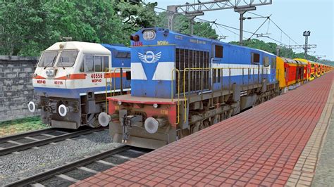 Wdm3d To Wdp4d Double Decker Train Engine Switch Indian Railways