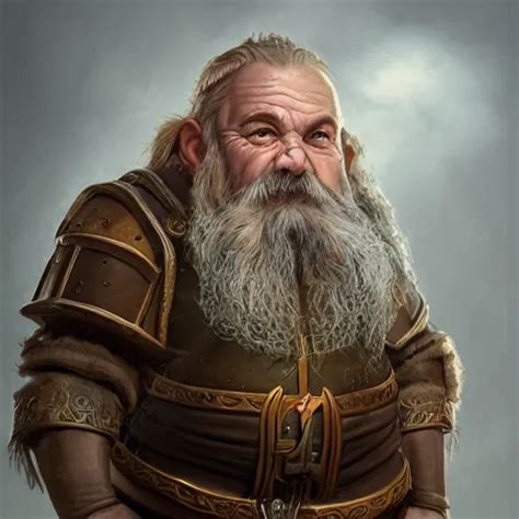 Krea Realistic Portrait Of A Dwarf Cleric Fantasy Book High Detail