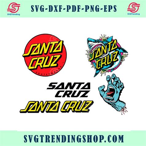 Santa Cruz Logos Svg Bundle Trending Svg Santa Cruz Svg Santa Cruz