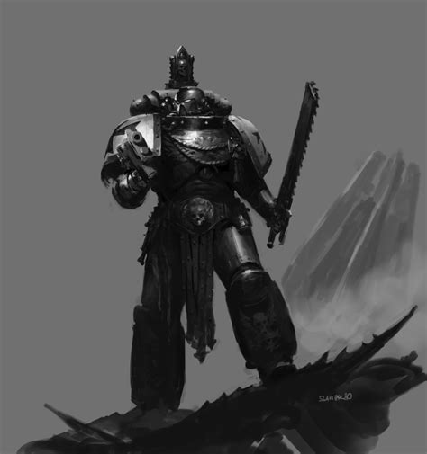 Artstation Black Templar Misha Savier Warhammer 40k Artwork