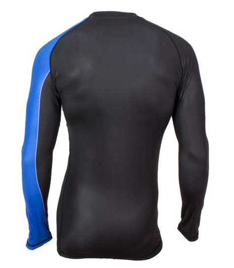 Mens Bjj Ranked Rash Guard Blue Praetorian Code