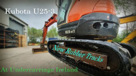 Kubota U Gets New Rubber Tracks At Undercarriage Ireland Youtube