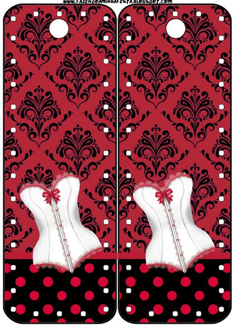 Kit Completo Ch De Lingerie Vermelho E Preto Arabesco