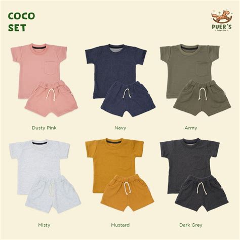 Jual Setelan Bayi Dan Anak Kantong Puers Coco Set Shopee Indonesia